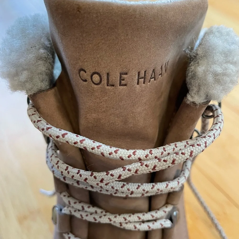 Cole Haan GrandExplore Hiking Boots with Sherpa Lining Size 10